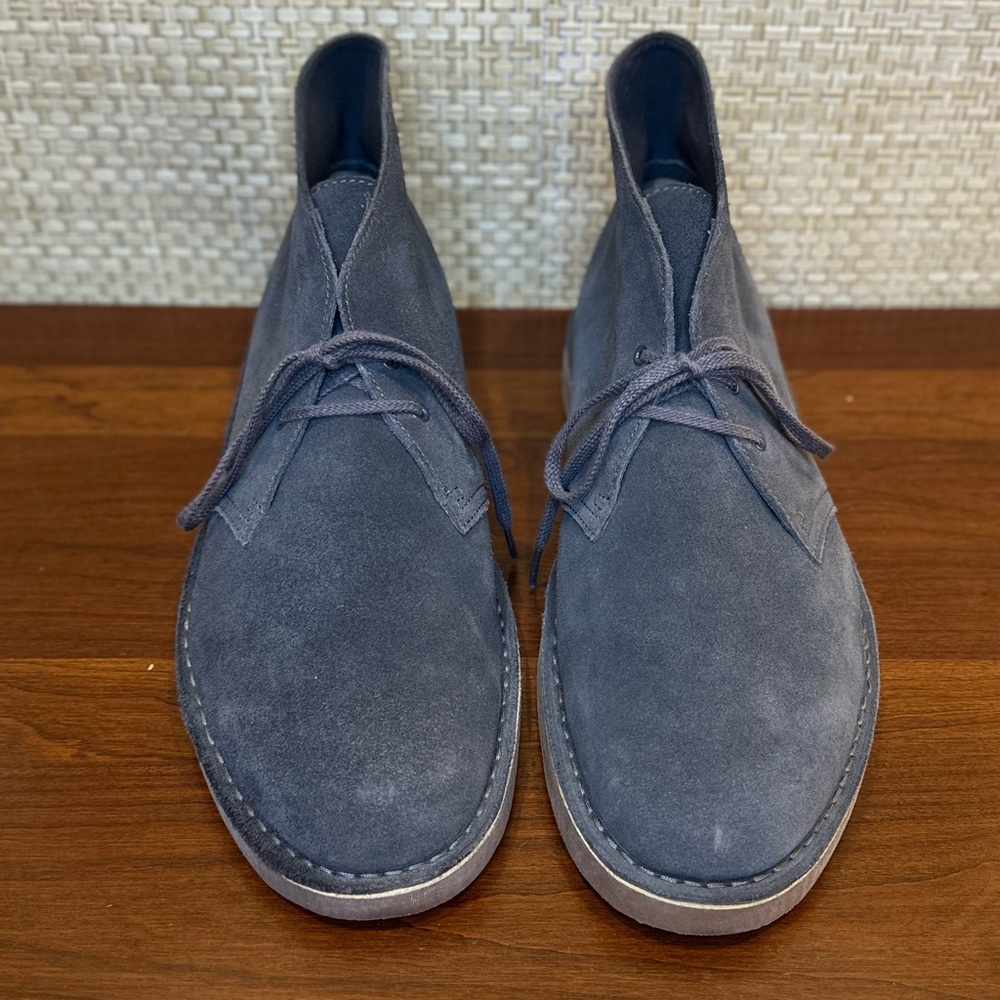 🌟2xHP🌟NWOB Clarks Bushacre 2 Dark Gray Suede Chukka Boots 13